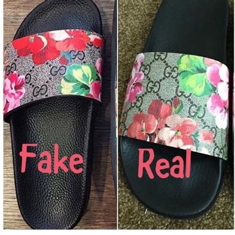 gucci floral slides fake